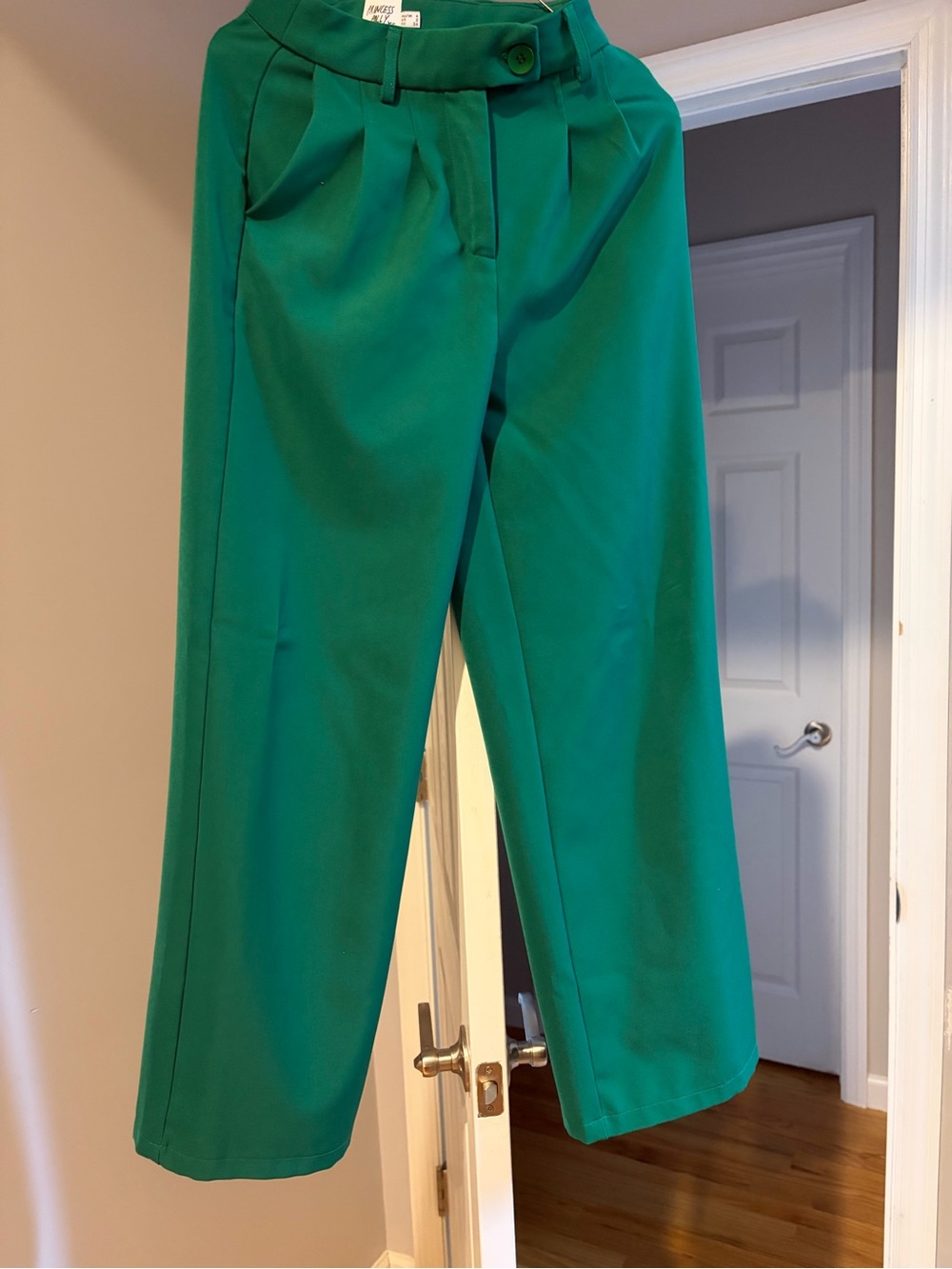 Green Women’s Wide-Leg Dress Pants